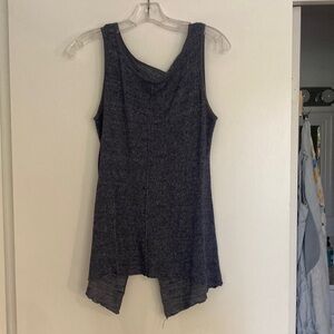 Hard Tail Asymmetrical Blue Tank Top